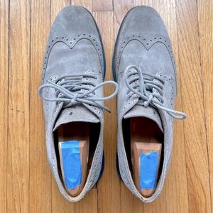 Cole Haan Tan Suede Oxford Loafers | size 10